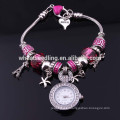 Оптовые браслеты Sweet Romance Hearts и Effeil Tower Charm Браслет FH-73